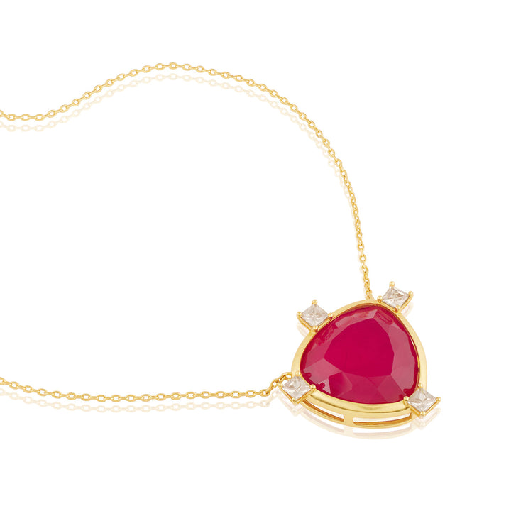 Red Pendant Necklace for Women by Isharya | Modern Indian Jewellery