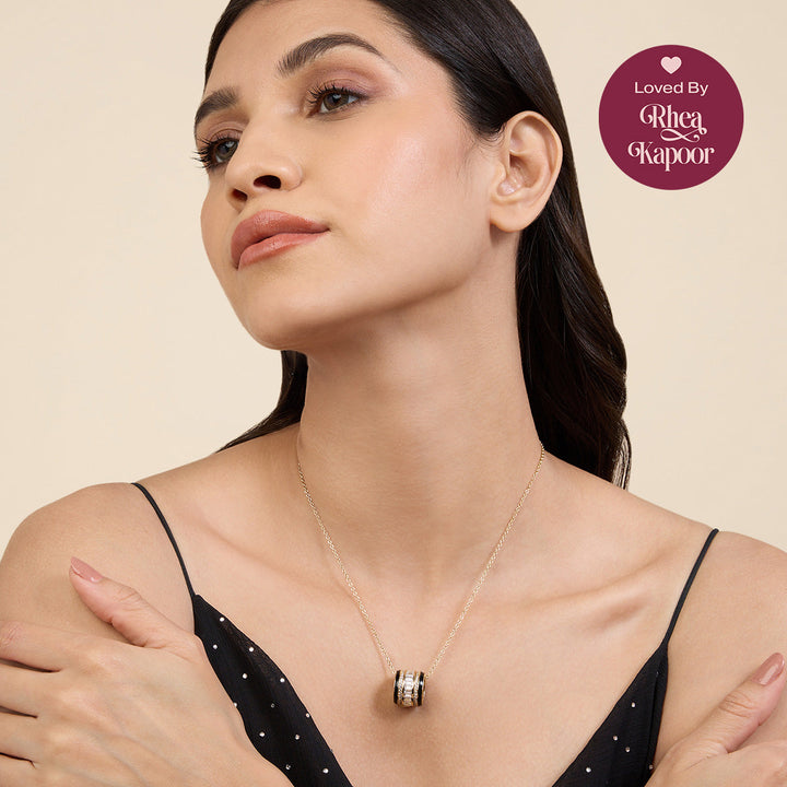 Disco Enamel Necklace