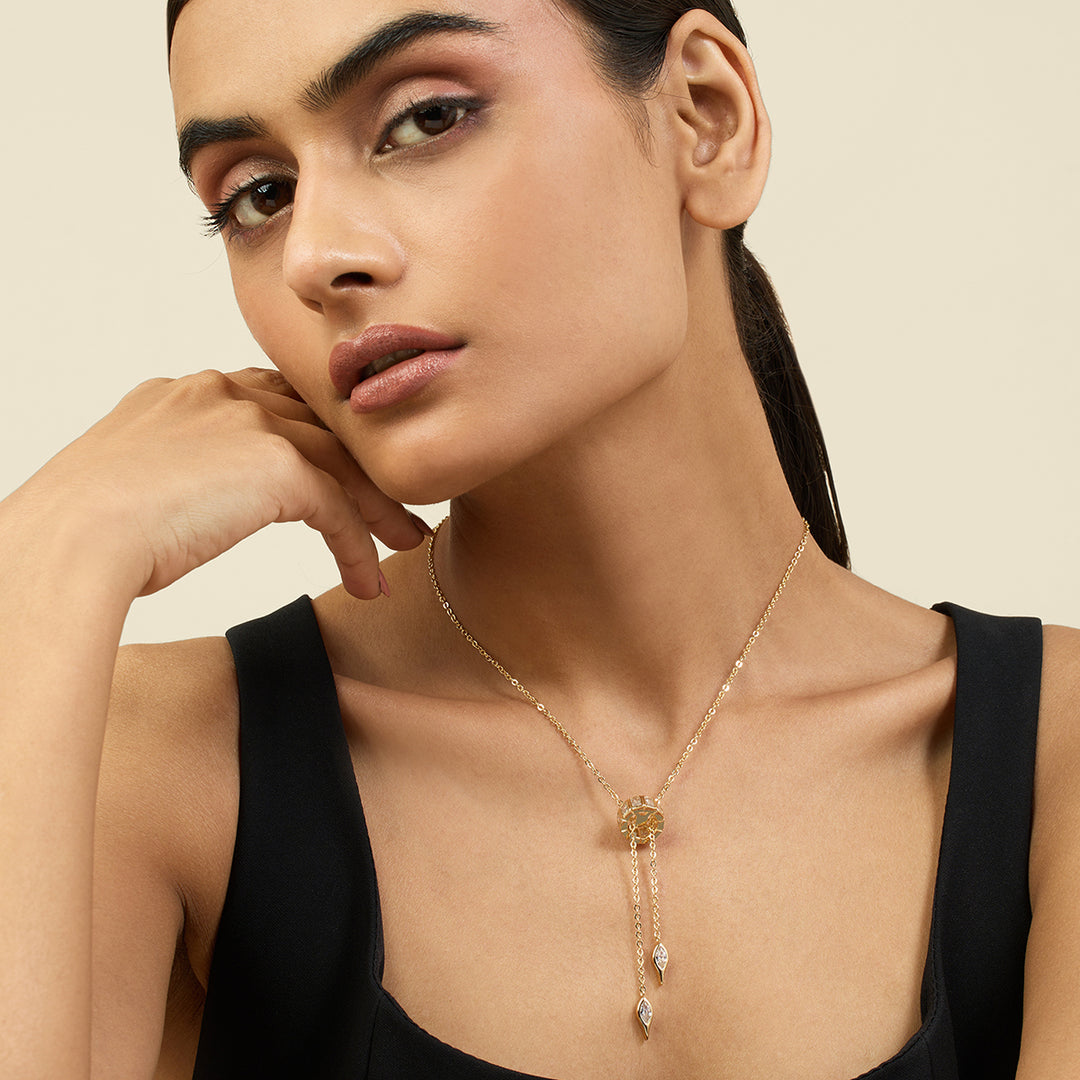 Tenniscore Y Necklace