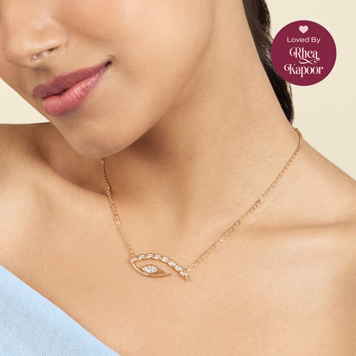 Tennis Eye Pendant Necklace