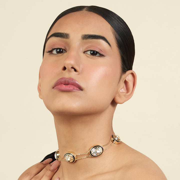 Oceanus Mocha Choker Necklace