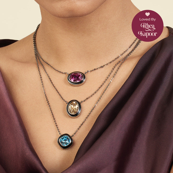 Seafoam Serenade Three-Layered Necklace
