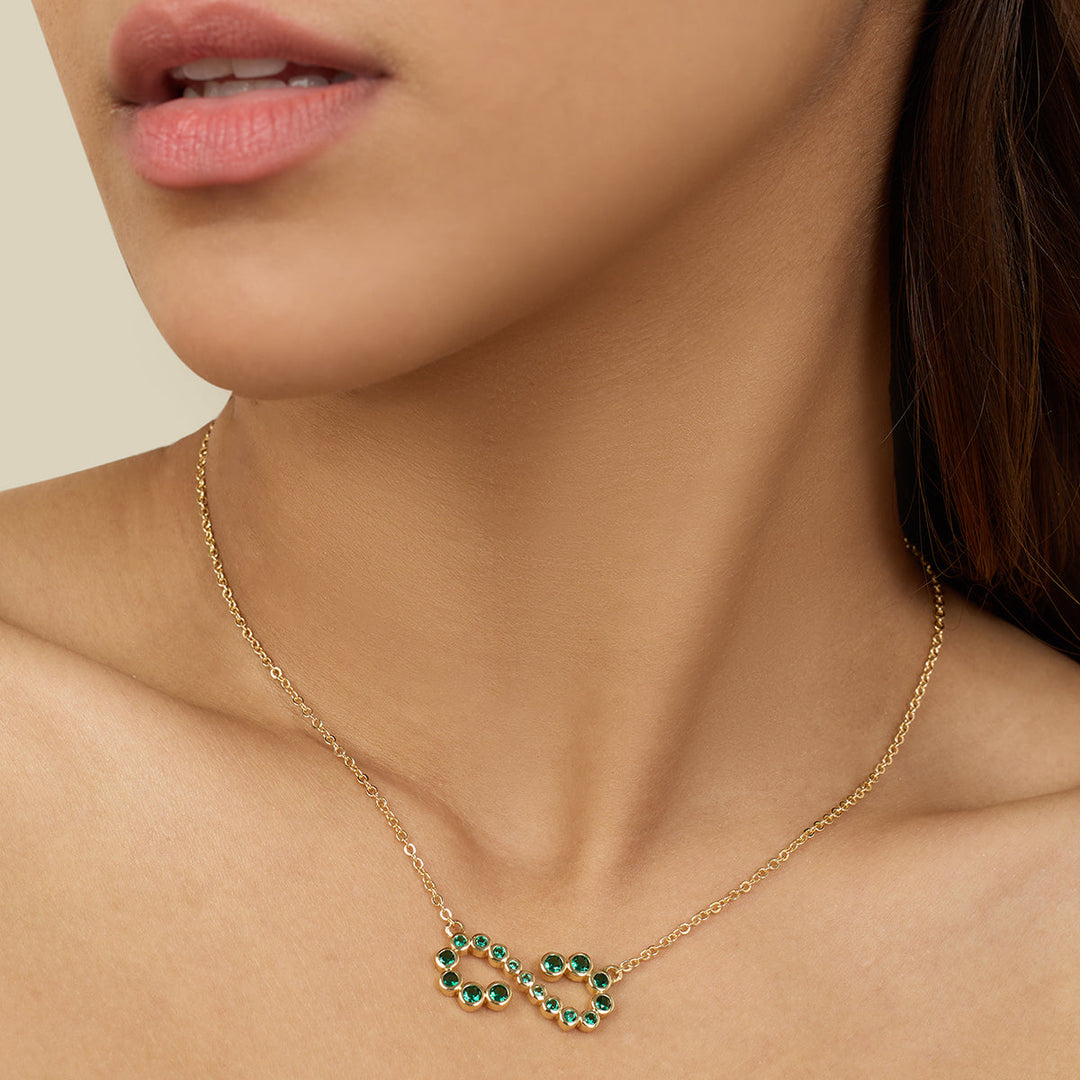 Green Infinity Necklace
