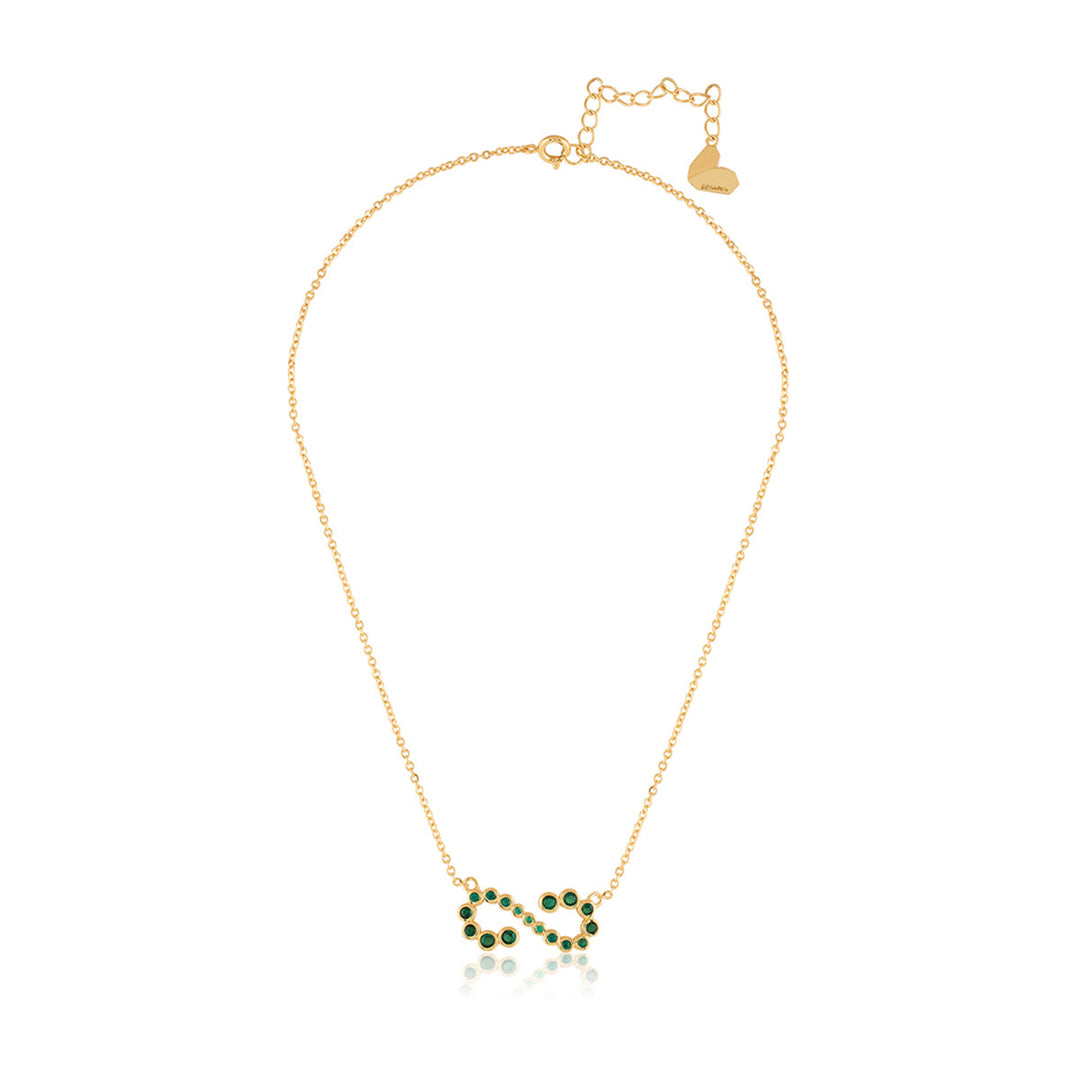 Green Infinity Necklace