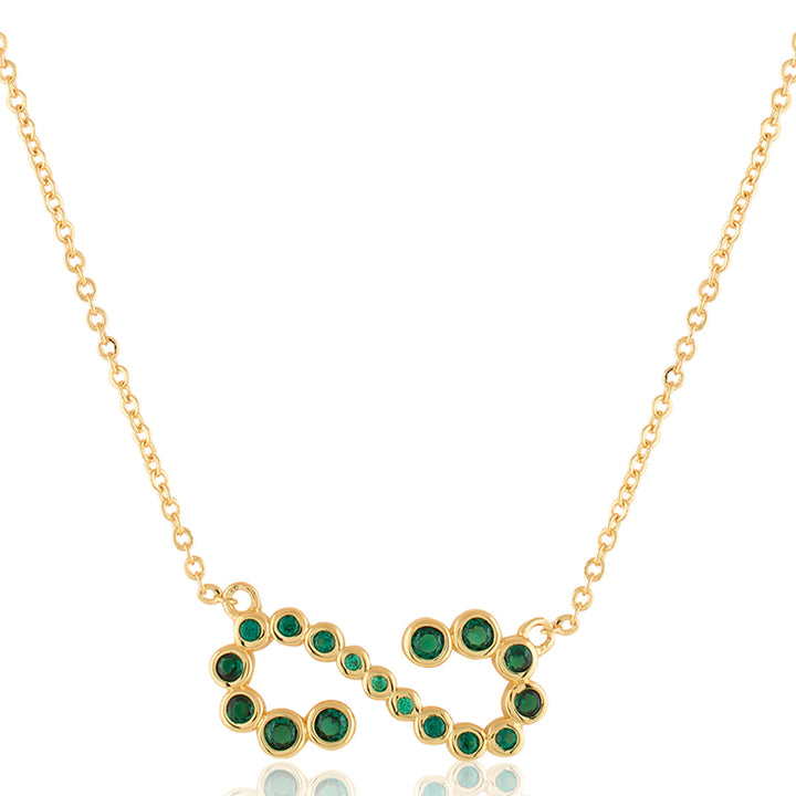 Green Infinity Necklace