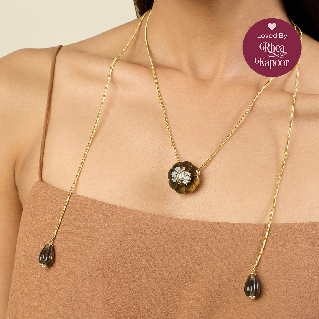 Noir Garden Statement Necklace