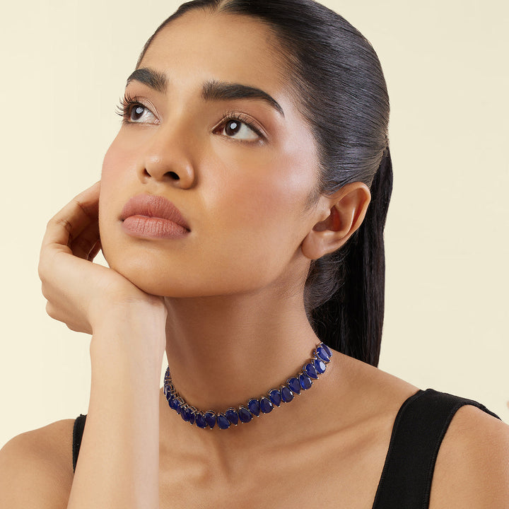 Elysian Sapphire Choker Necklace