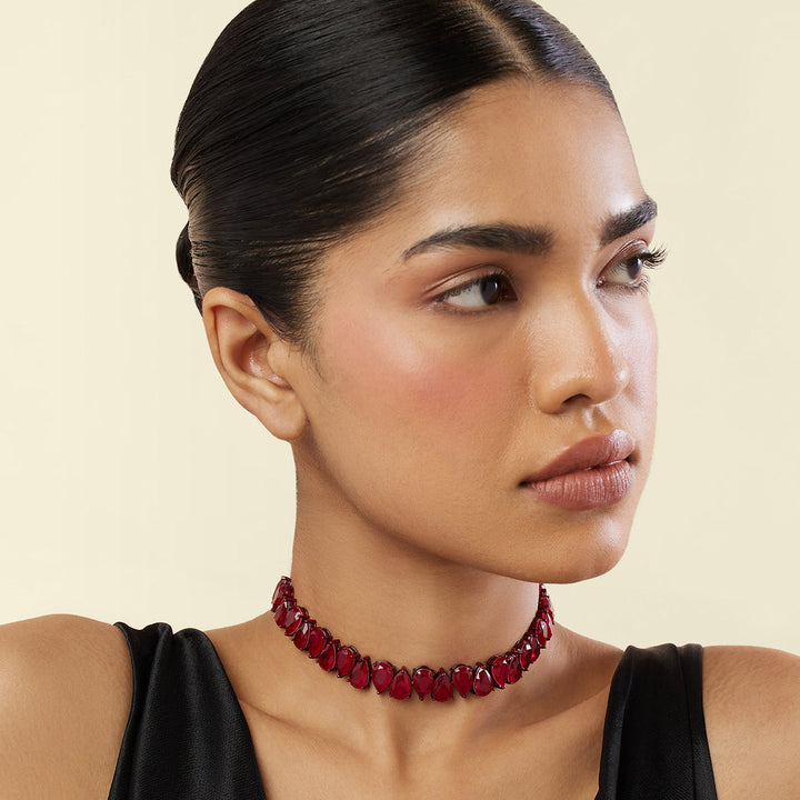 Elysian Ruby Choker Necklace