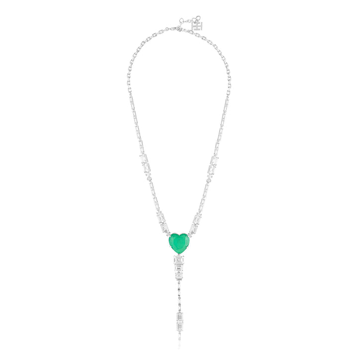 Emerald Elegance Y Necklace