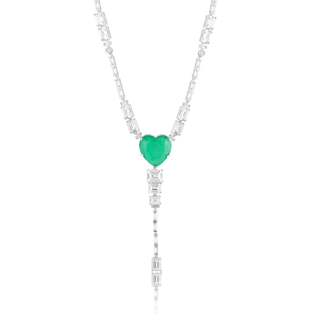Emerald Elegance Y Necklace