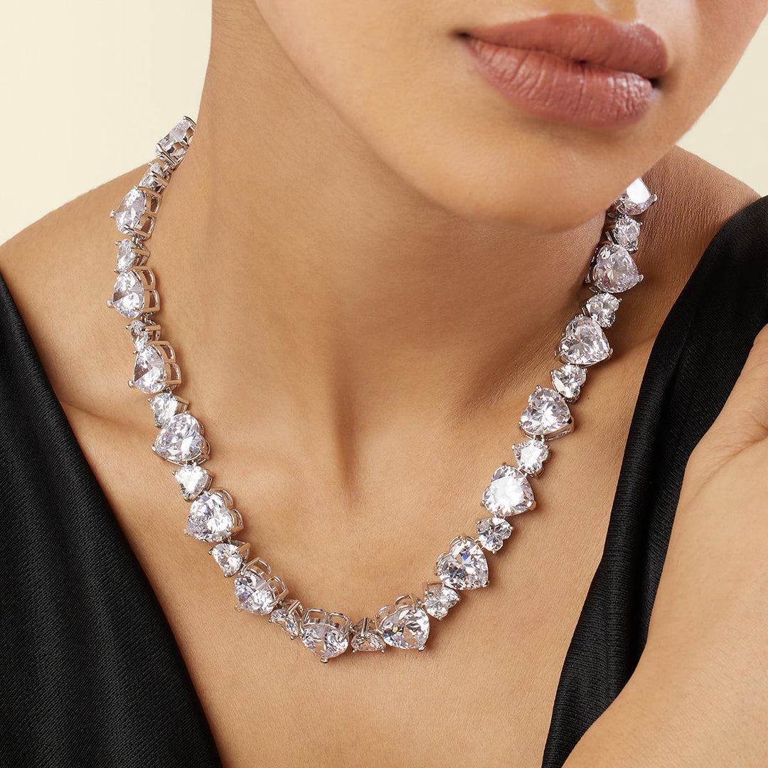 Radiant Resurgence Tennis Collar Necklace - Isharya | Modern Indian Jewelry