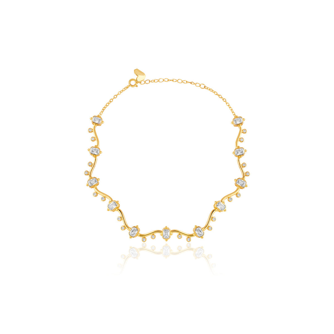 Neraya Wavy Choker Necklace 