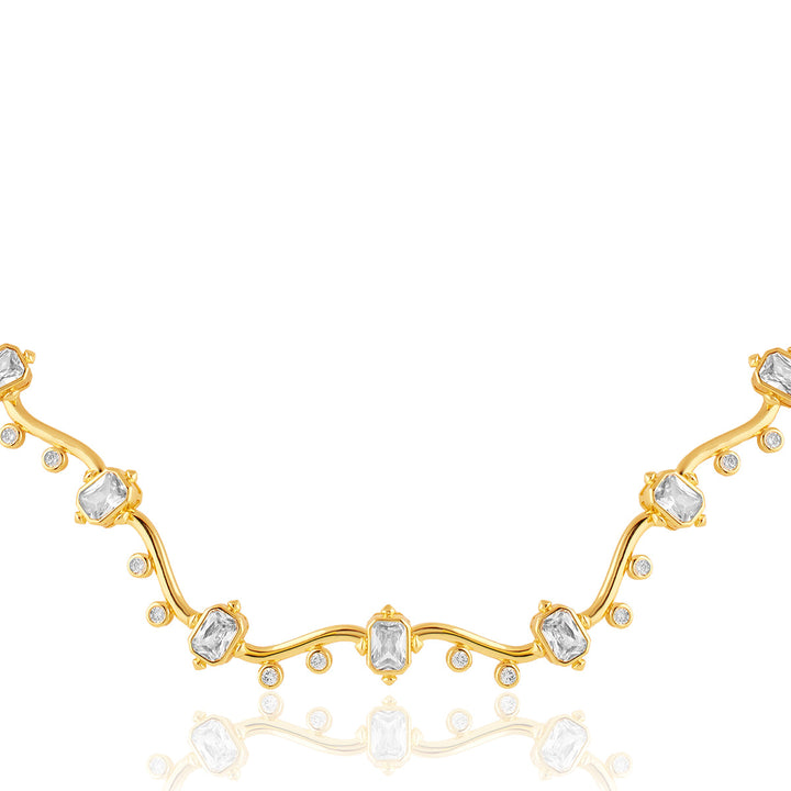 Neraya Wavy Choker Necklace 