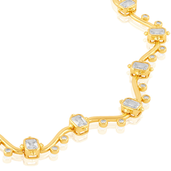 Neraya Wavy Choker Necklace 