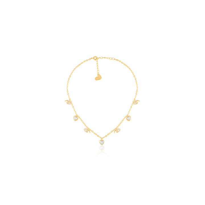 Cloudoria Stationed Choker In 18Kt Gold Plated