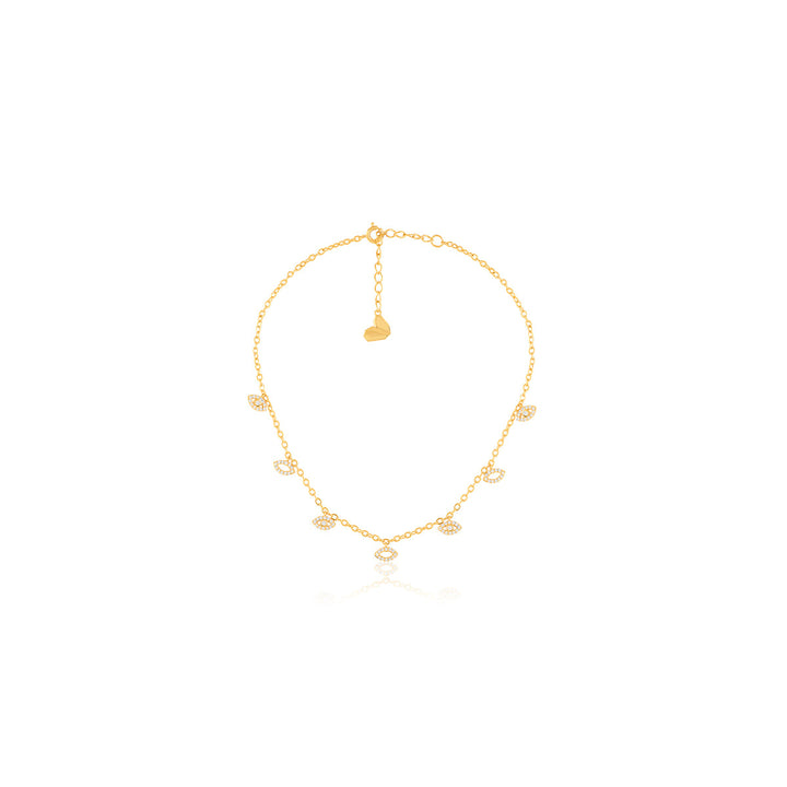 Lucentia Charm Choker In 18Kt Gold Plated