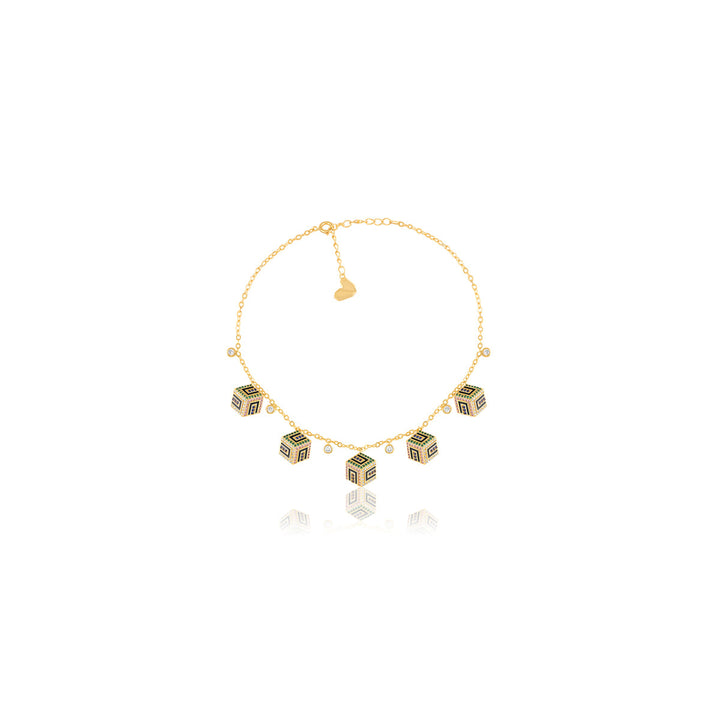 Miscara Charm Necklace In 18Kt Gold Plated