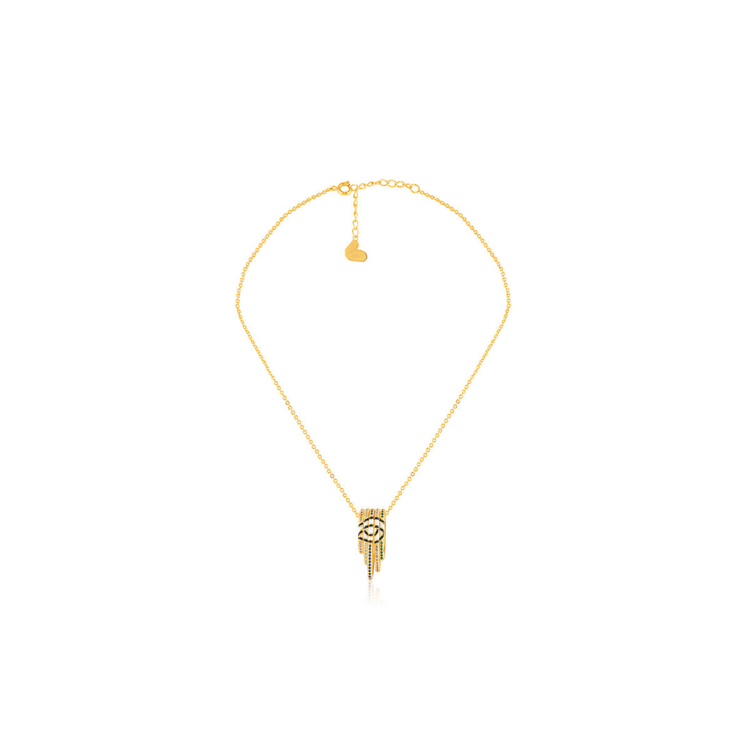 Visura Pendant Necklace In 18Kt Gold Plated