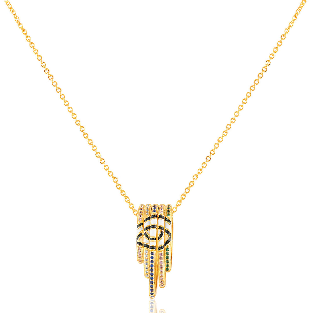 Visura Pendant Necklace In 18Kt Gold Plated