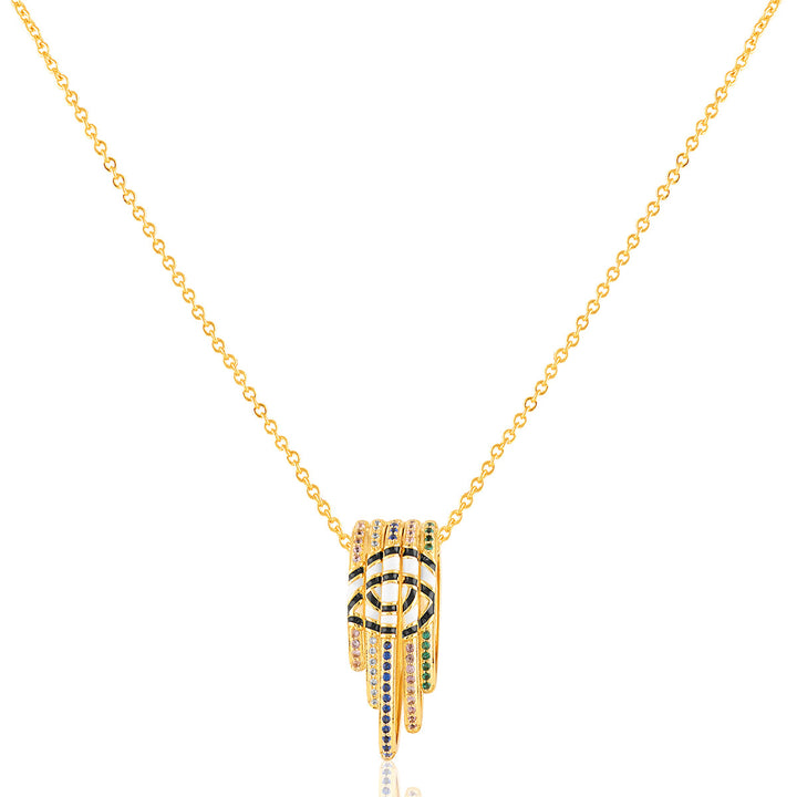 Visura Pendant Necklace In 18Kt Gold Plated