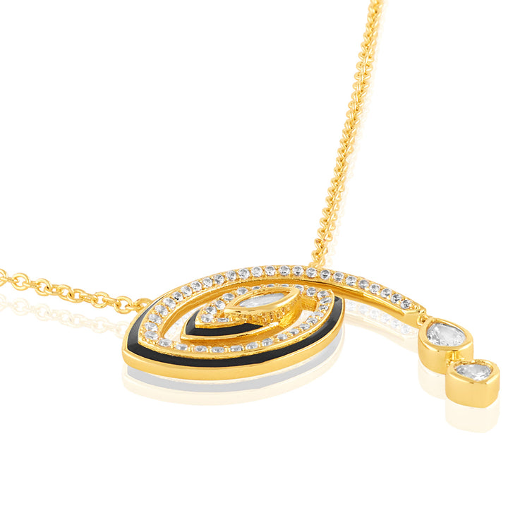 Intuita Pendant Necklace  In 18Kt Gold Plated