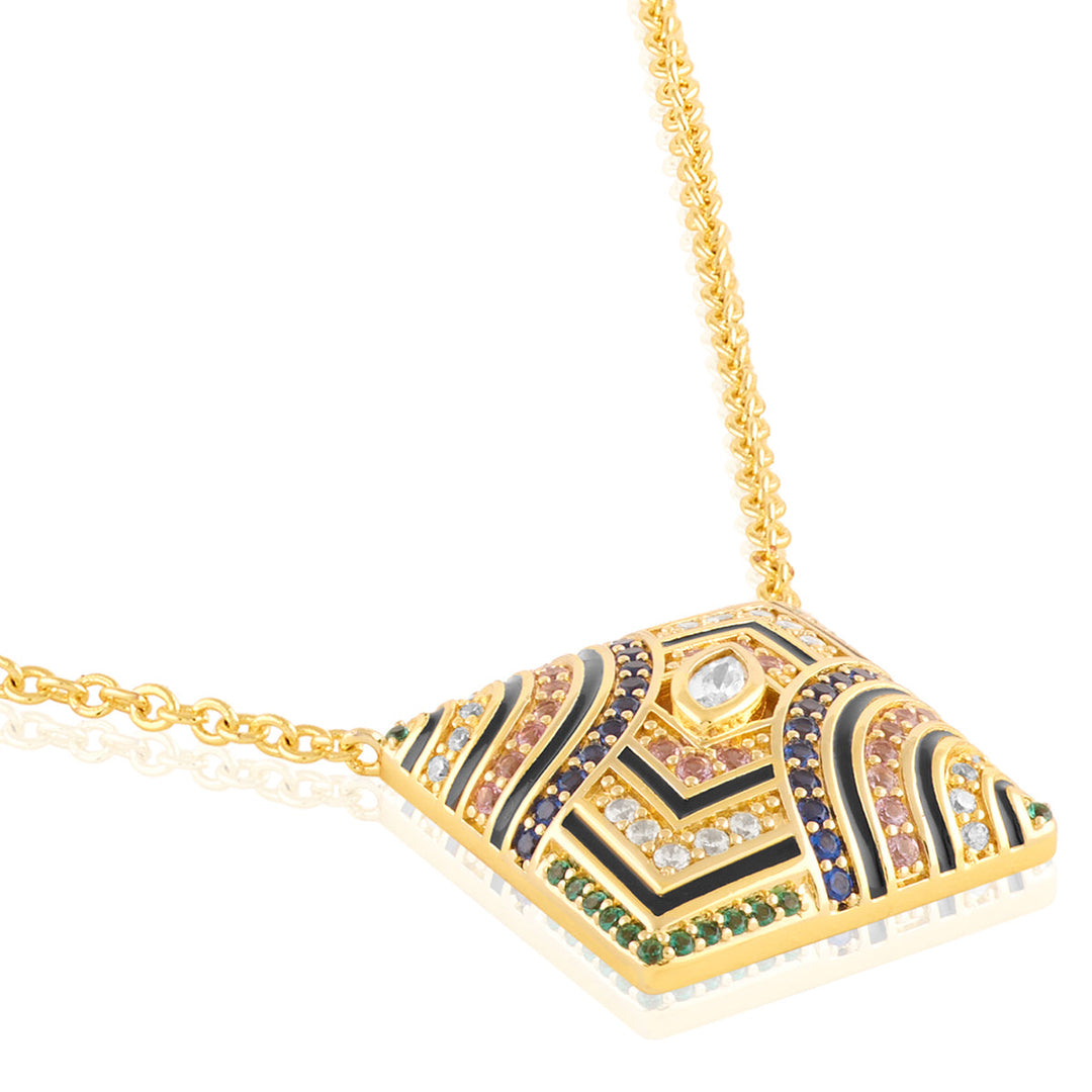 Vyntra Pendant Necklace In 18Kt Gold Plated