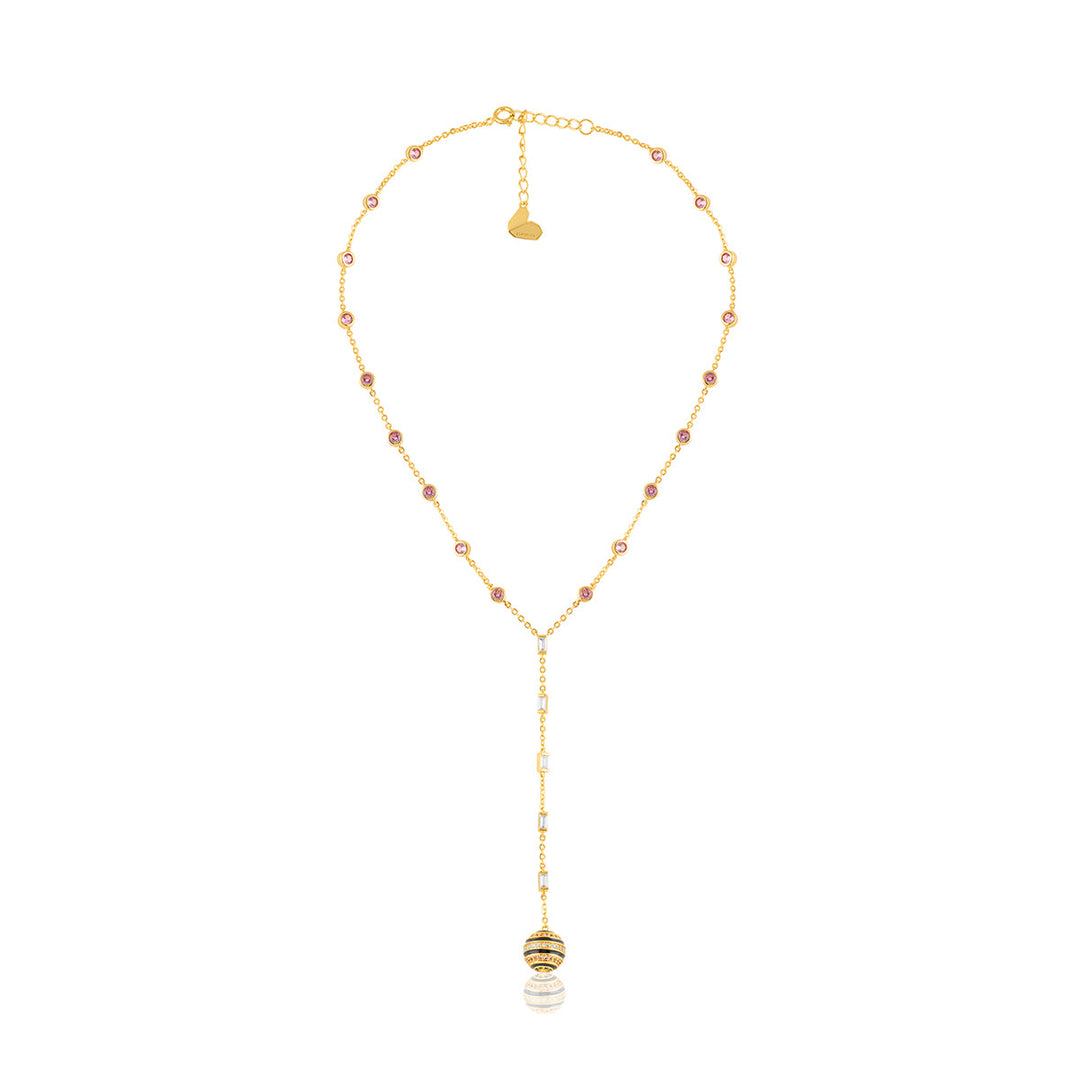 Evoka Y Necklace In 18Kt Gold Plated