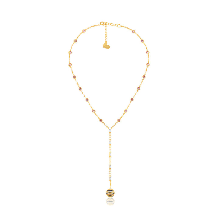 Evoka Y Necklace In 18Kt Gold Plated
