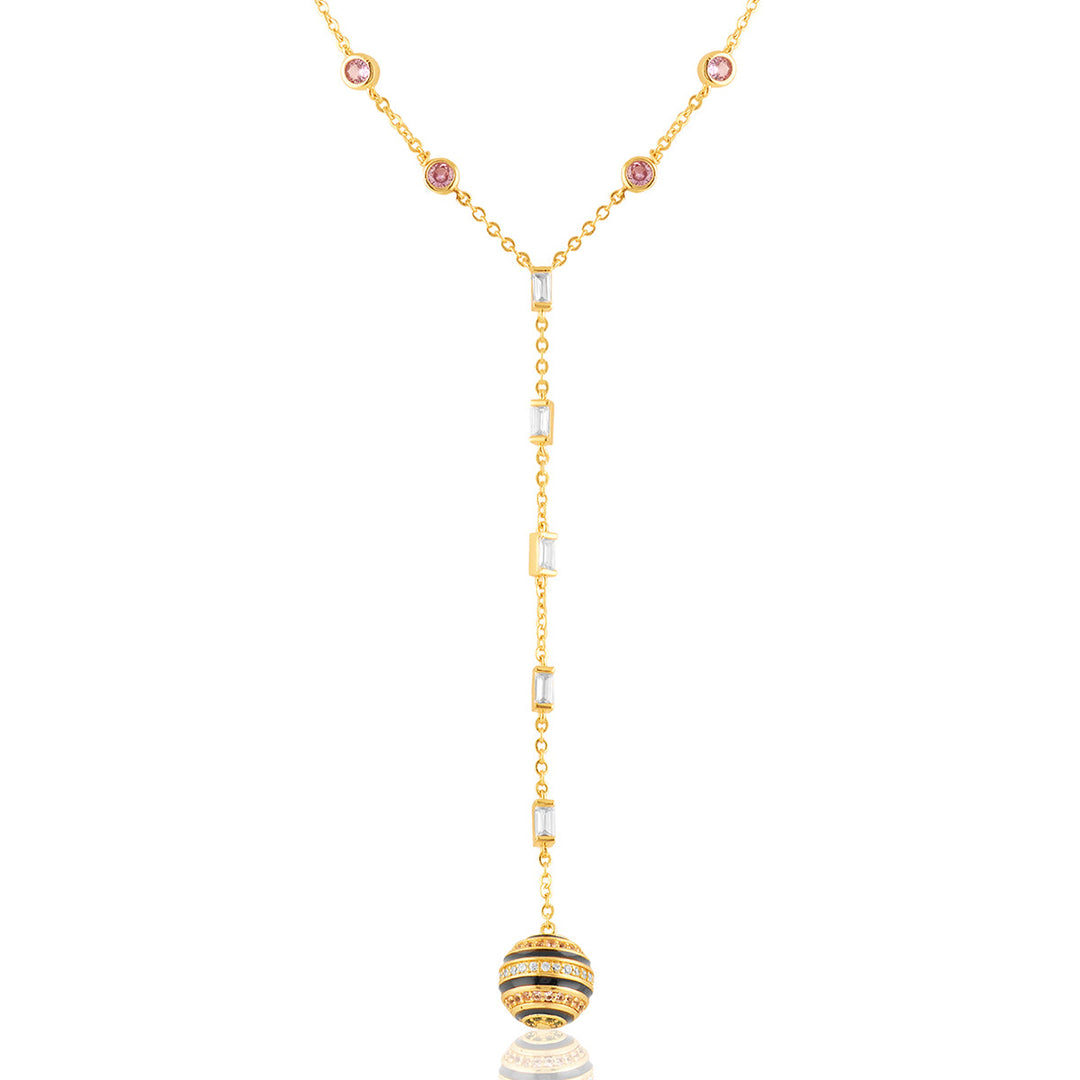 Evoka Y Necklace In 18Kt Gold Plated