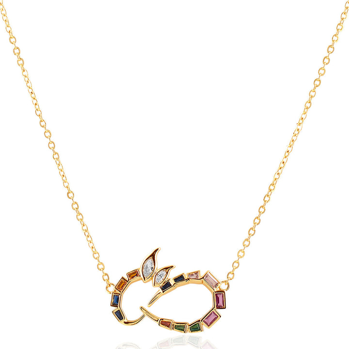 Khargosha Multi-coloured Pendant Necklace