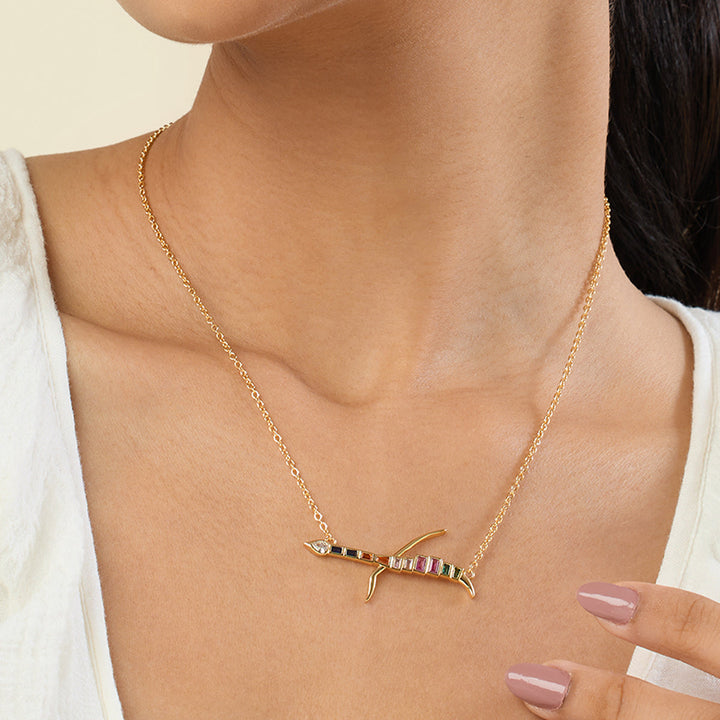 Hamsi Multi-coloured Pendant Necklace