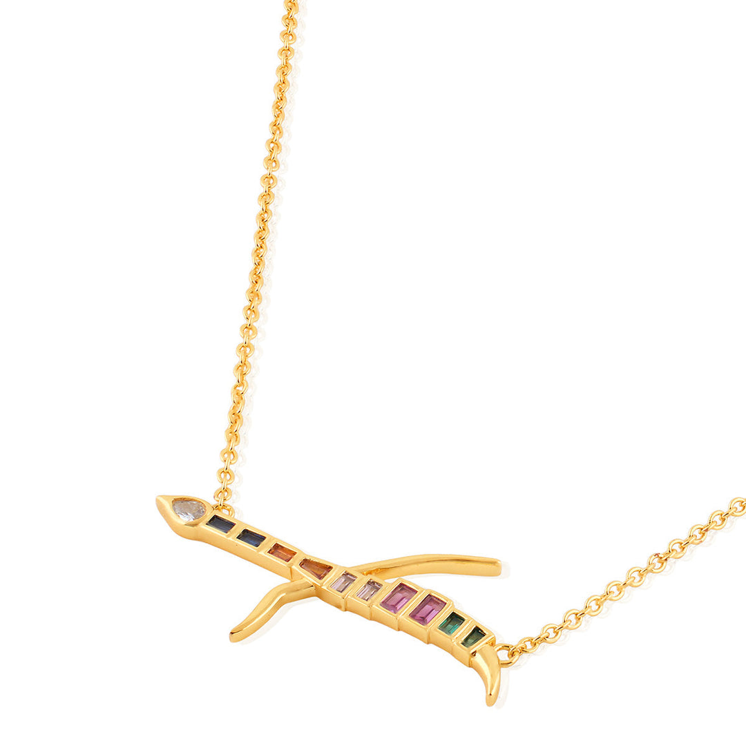 Hamsi Multi-coloured Pendant Necklace