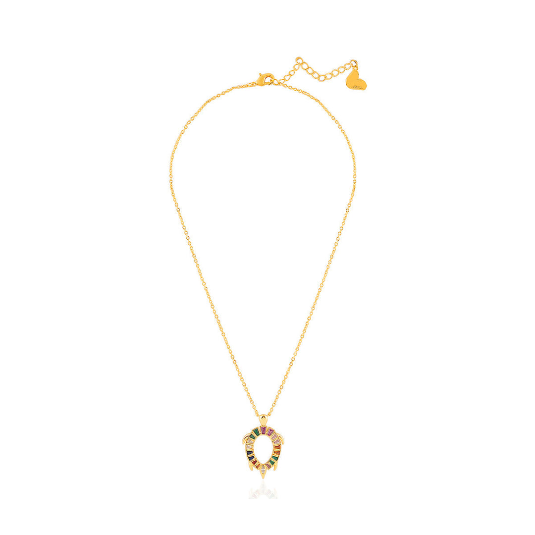 Koorma Multi-coloured Pendant Necklace