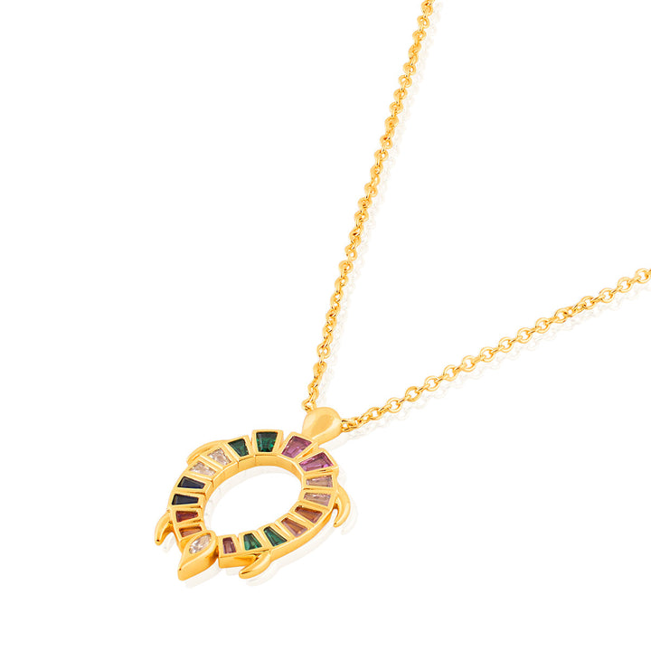 Koorma Multi-coloured Pendant Necklace