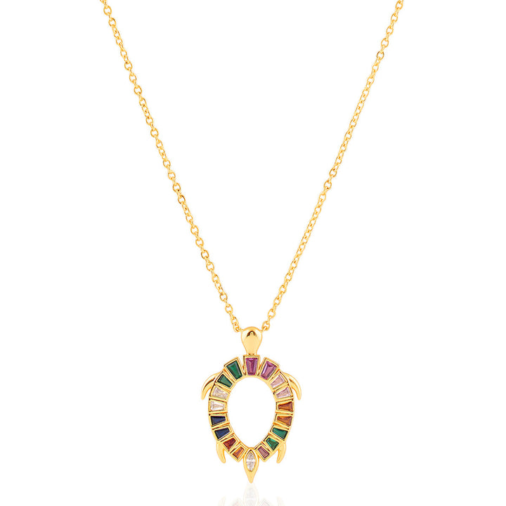 Koorma Multi-coloured Pendant Necklace