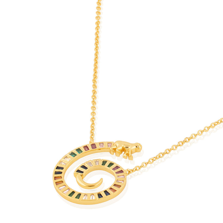 Vaanar Multi-coloured Pendant Necklace