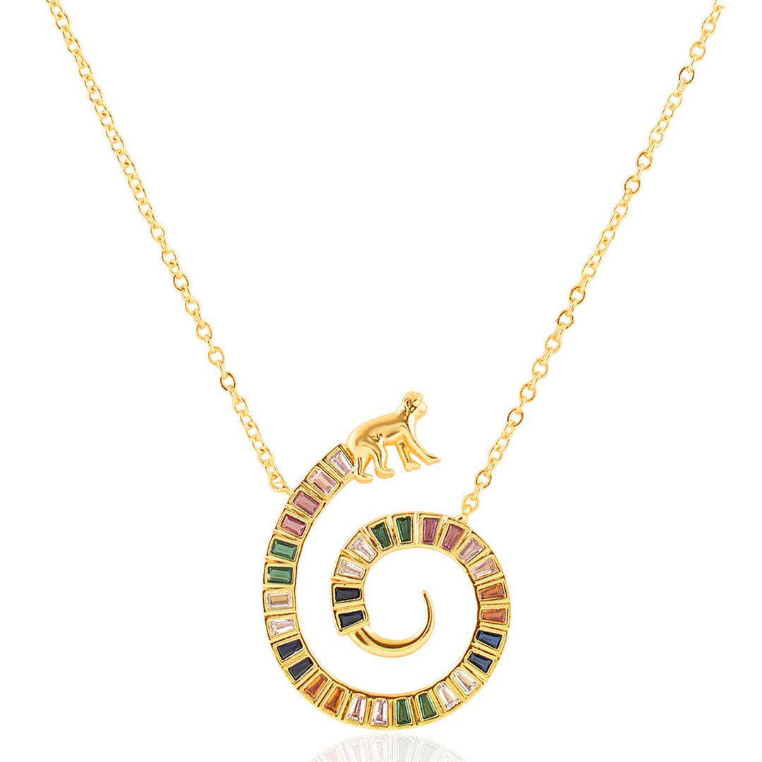 Vaanar Multi-coloured Pendant Necklace