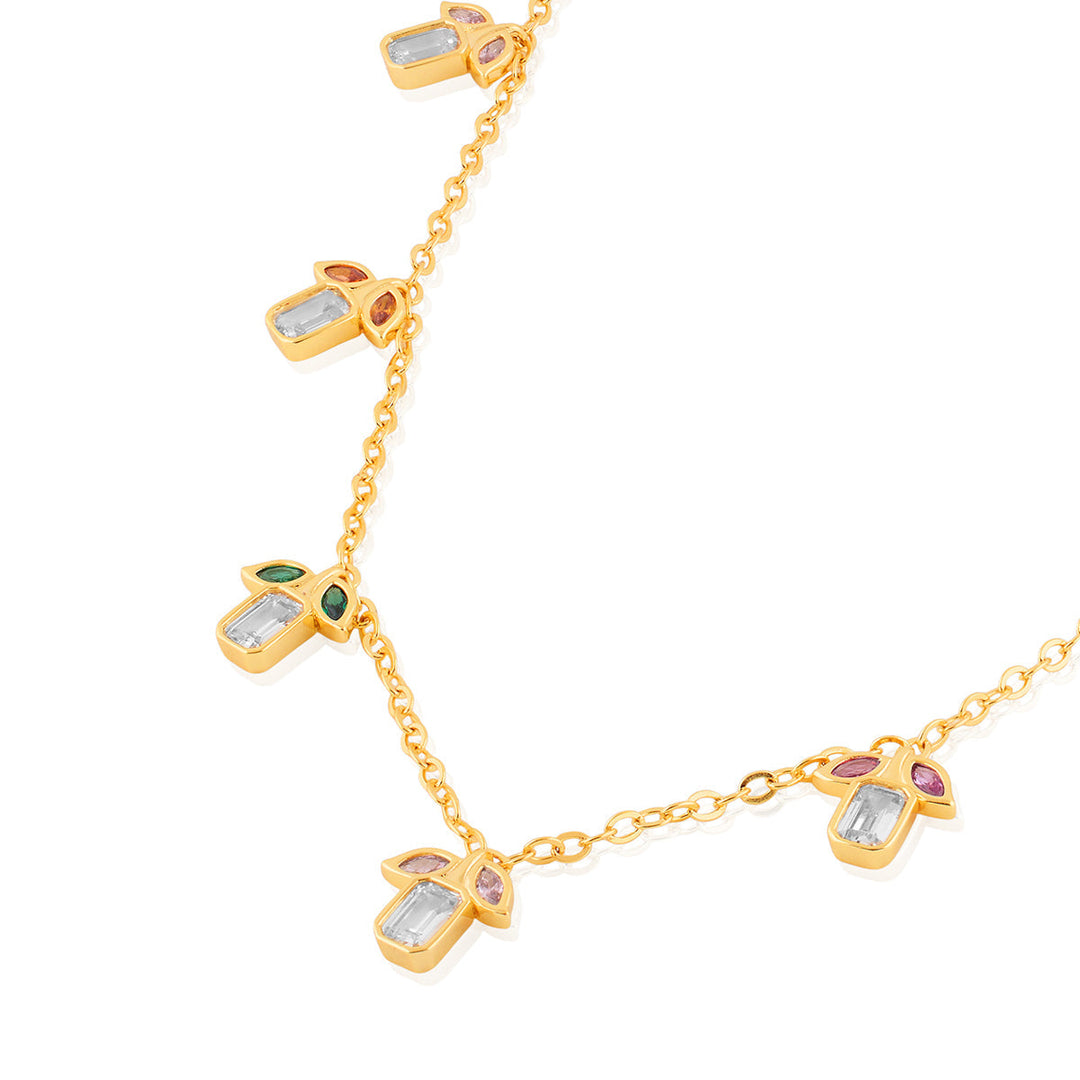 Phool Multi-cooloured Station Necklace