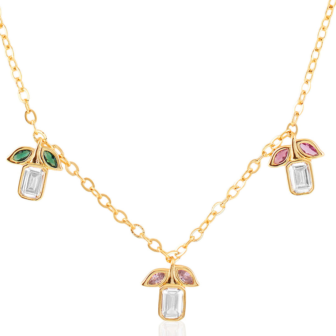 Phool Multi-cooloured Station Necklace