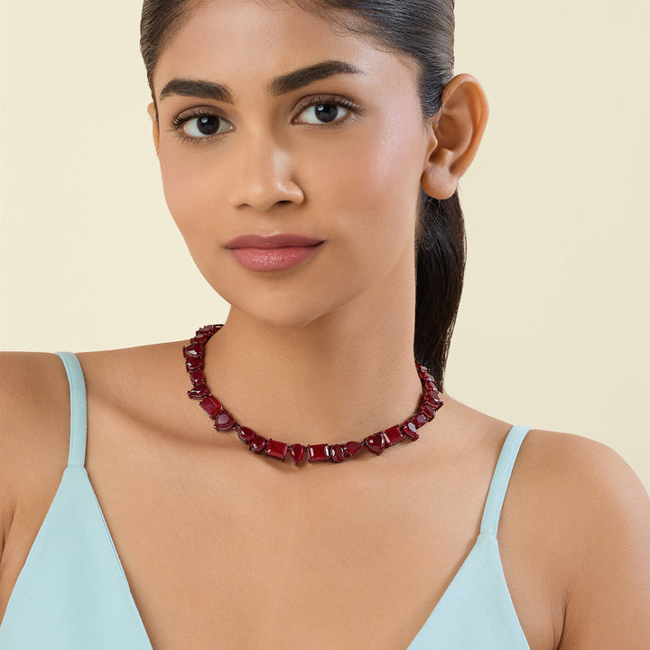 Vivienne Ruby Collar Necklace