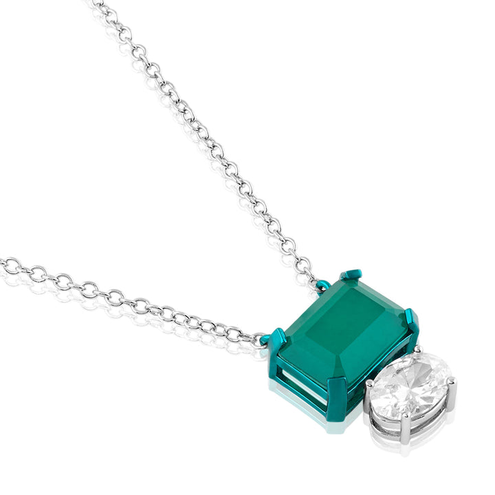 Lunara Emerald Pendant Necklace