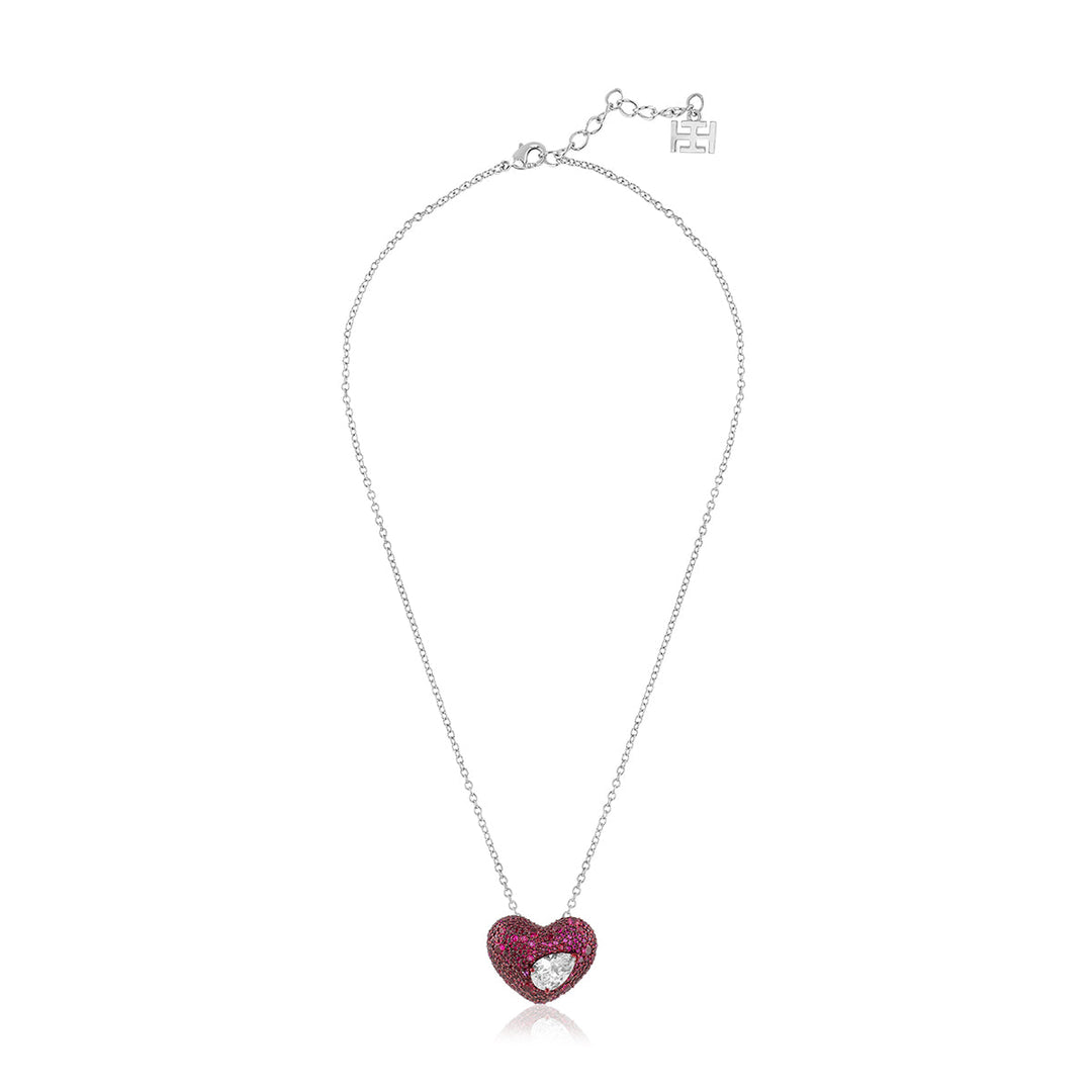 Violetta Ruby Pendant Necklace