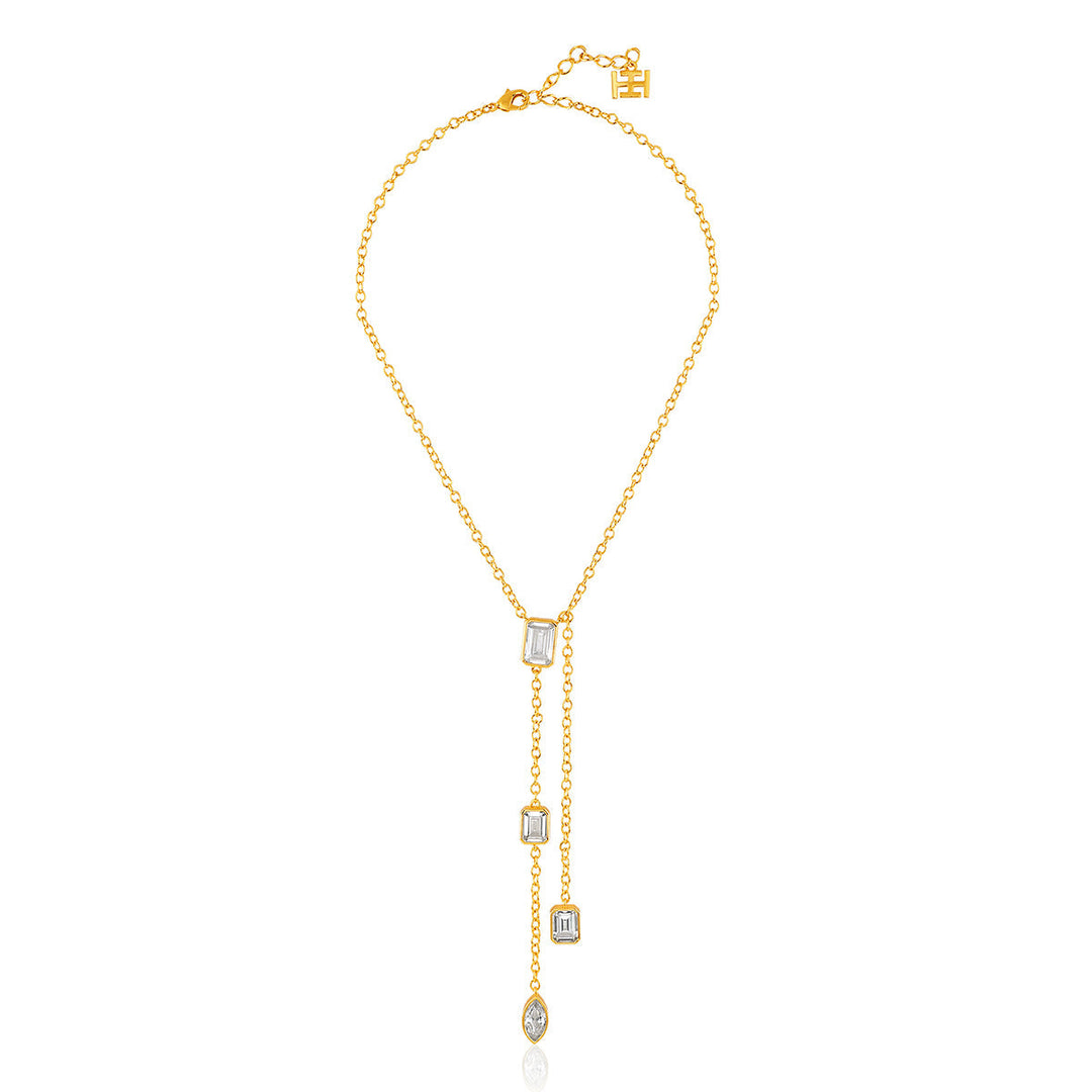 Celeste Golden Y Necklace