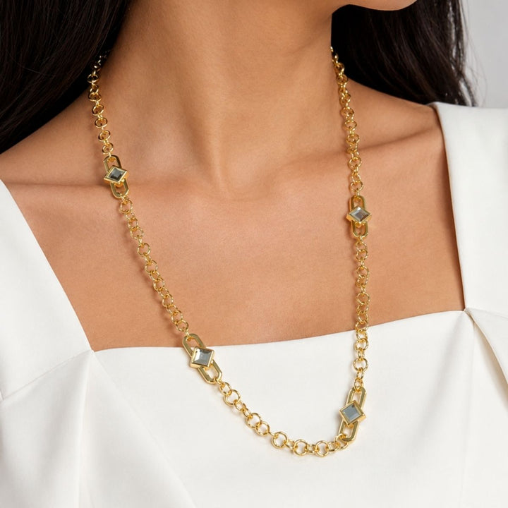 Customisable Chainmail Mirror Necklace