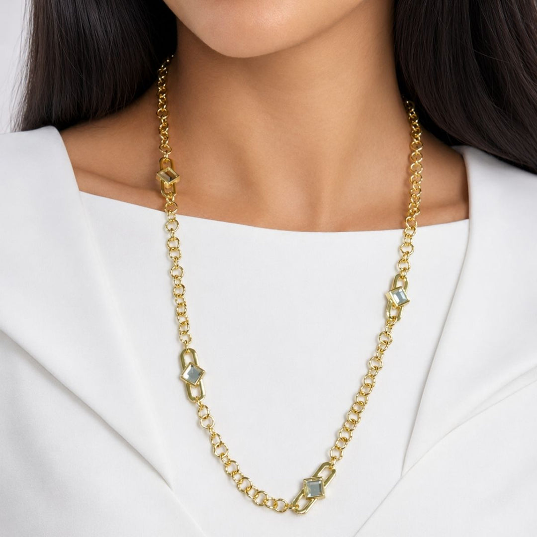 Customisable Chainmail Mirror Necklace