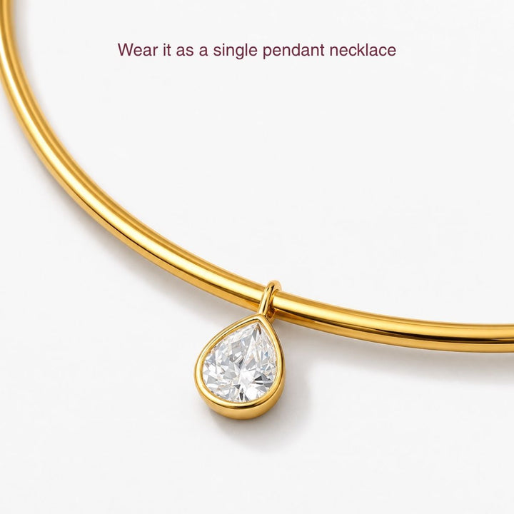 Customisable Charm Collar Necklace
