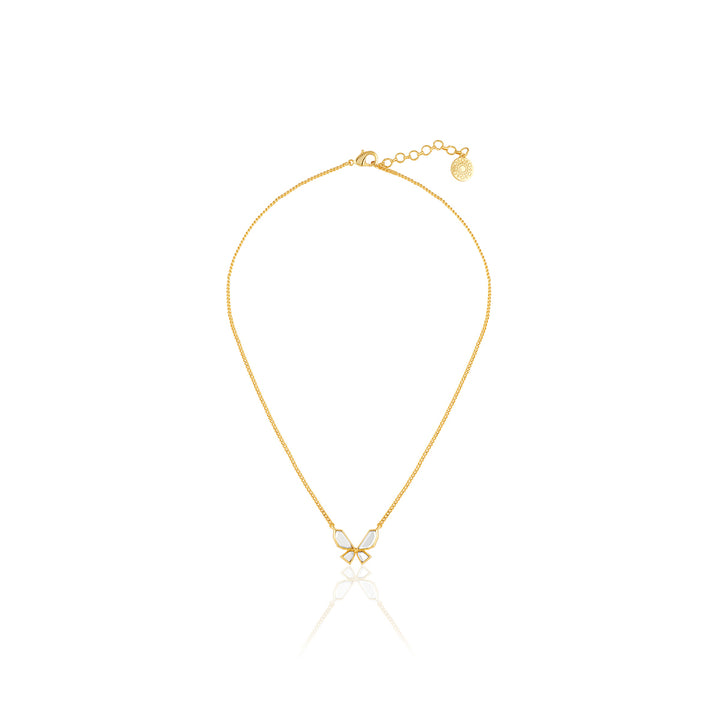 Golden Butterfly Earrings & Necklace Set