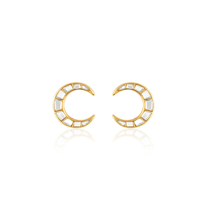 Crescent Radiance Earrings & Necklace Set