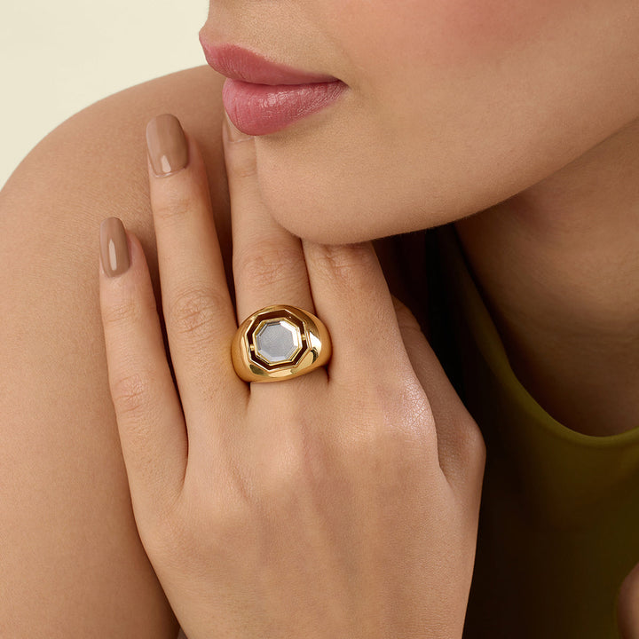 Mirrors on the Move 2.0 Hexagonal   Solo Ring