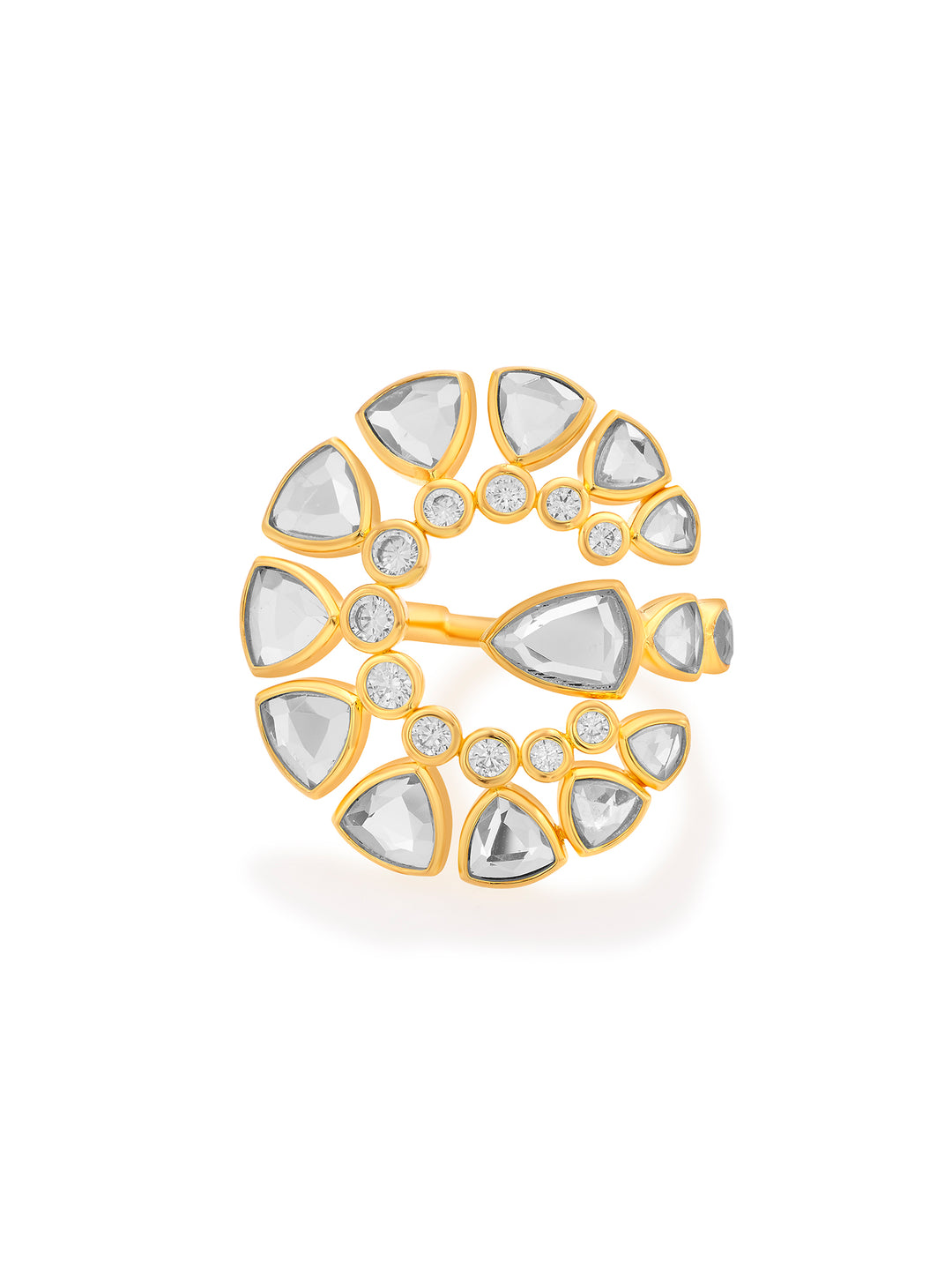 Jugni Mirror Statement Ring